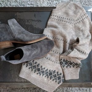 J. Crew neutral fair isle wool/alpaca sweater
